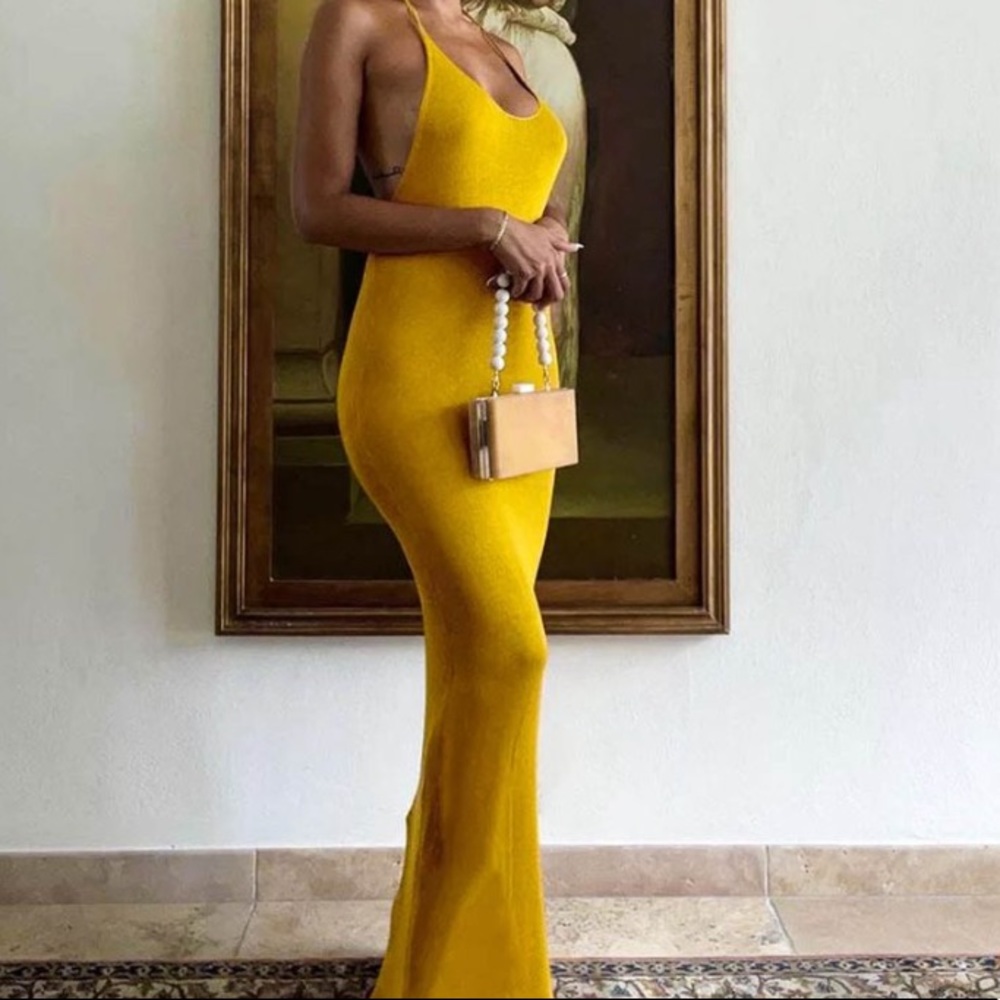 Halter Midi Dress - XS